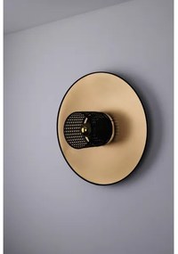 Aplică TOKYO Duolla RATTAN 1xE27/15W/230V d. 50 cm auriu/negru