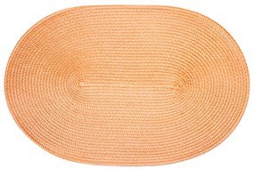 Suport farfurie Deco, oval, portocaliu, 30 x 45 cm, set 4 buc.