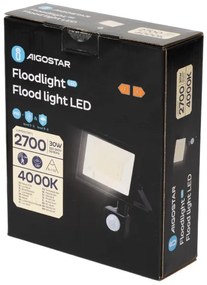 Aigostar - Proiector LED cu senzor LED/30W/230V 4000K IP65