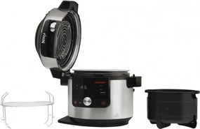 Resigilat: Multicooker Ninja Foodi MAX OL650EU, 1460W, 7,5 l, 12in1, SmartLid, Strat antiaderent, Multifunctional, Inox/negru