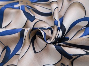 Lenjerie din microfibra FLORVINA bej Dimensiune lenjerie de pat: 70 x 90 cm | 140 x 220 cm