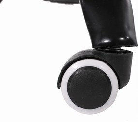 OFERTA Scaun de birou alb-gri AVOLA VELVET II. calitate
