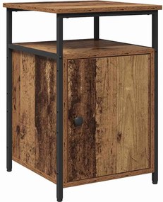 vidaXL Dulap de noapte Lemn vechi Lemn compozit