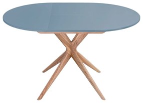 Masă de dining rotundă extensibilă cu blat suplimentar ø 90 cm Jubi – Ragaba