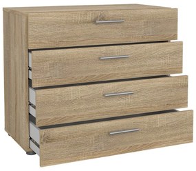 Comodă cu aspect de stejar Tvilum Pepe, 80x68 cm