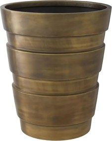 Ghiveci, Vas decorativ din otel inoxidabil Apex alama vintage