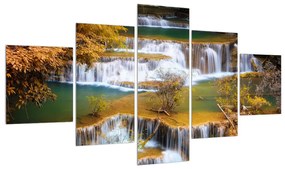 Tablou râului cu cascade (125x70 cm), în 40 de alte dimensiuni noi