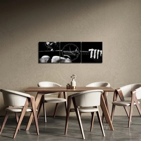 Tablou - Femeie cu o sabie (cu ceas) (90x30 cm)