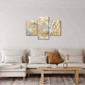 Tablou - Vintage perete cu flori (90x60 cm)