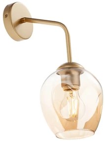 Redo A01-2621 - Abajur de schimb pentru lampă/candelabru PIERCE, Ø 15 cm, auriu/fumuriu