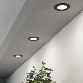 Eglo 901385 - Set 3x spoturi încastrate FUEVA, LED 3,7 W, 230 V, Ø 8,8 cm, negru