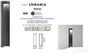 Stalp de exterior cu iluminat LED cu design modern decorativ, CHANDRA 72298
