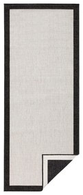 Covor adecvat pentru exterior NORTHRUGS Panama, 80 x 250 cm, negru - crem