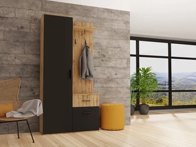 Set mobilier hol Tornado (Wotan + Negru). 1070353