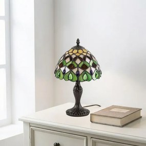 Brilagi - Lampă de masă Tiffany cu vitralii MARGARET 1xE14/40W/230V