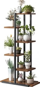 SUPERTAR Oferta Suport metalic pentru flori LOREDO decor nuc, negru II. calitate