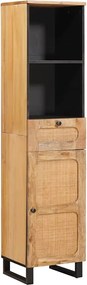 vidaXL Dulap de Baie cu raft Maro 38 x 33 x 160 cm Lemn de mango solid