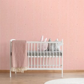 Tapet cu motiv vegetal în design roz