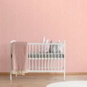 Tapet cu motiv vegetal în design roz