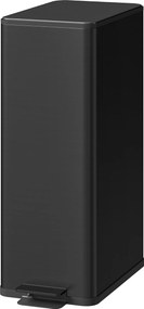 HOMCOM Coș de gunoi 20L, capac Soft-Close, compartiment pentru deodorant, rezistent la amprente, oțel inoxidabil, Negru | Aosom Romania