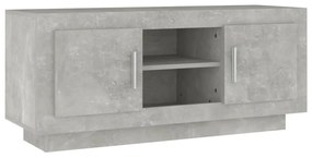 Comoda TV,gri beton, 102x35x45 cm, lemn prelucrat 1, Gri beton