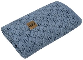 Pătură de bambus ROSE 80x100 cm albastră EKO