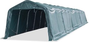 vidaXL Cort mobil pentru animale verde închis 3,3x16 m PVC 550 g/m²