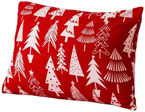 Set cadou pentru dormitor CHRISTMAS TREES, rosie