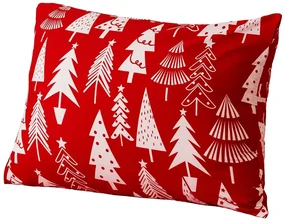 Set cadou pentru dormitor CHRISTMAS TREES, rosie