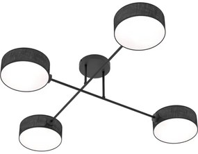 Lustră aplicată MAGA 4xE14/10W/230V neagră