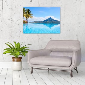 Tablou pe sticlă - Bora-Bora, Polinezia Franceză (70x50 cm)