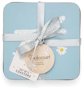 Coasters albastru-deschis/gri-deschis 4 buc. din plută English Meadow – Cooksmart ®