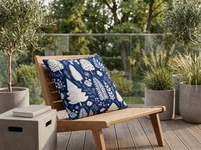 Husa de pernă din microfibra INDIGO BLOOM 45x45 cm, albastru