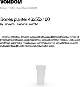 Ghiveci de flori / Jardiniera plante design decorativ modern pentru amenajari interioare si exterioare, BONES PLANTER 57003R Vondom
