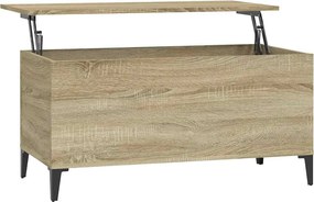 vidaXL Măsuță de cafea, stejar sonoma, 90x44,5x45 cm, lemn compozit