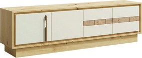 Comoda TV KEKS K4a, stejar/casmir, PAL laminat, 170x37x49 cm