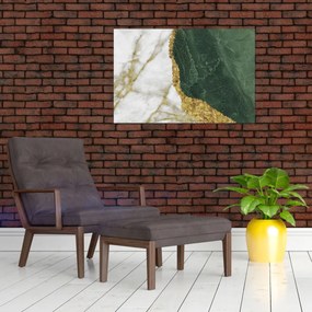 Tablou - Marmură verde N⁰3 (90x60 cm)
