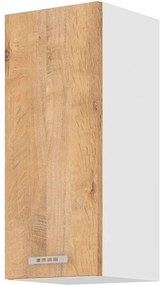 Dulap superior de bucătărie Sylrona 30 G 72 1F (stejar lefkas + alb). 1032952