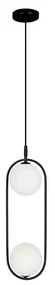 Lustră pe cablu CORDEL 2xG9/28W/230V neagră