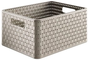 Coș de depozitare bej din plastic reciclat Country - Rotho