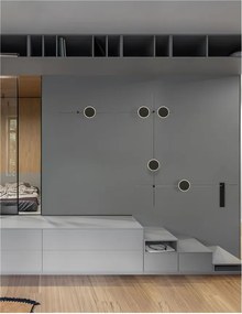 Sistem magnetic-decorativ pentru perete MAGNA 60W, L-150cm