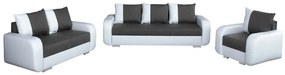 Set mobilier tapițat Temple A103Cutie de pat, Piele eco + Tapiterie, Picioare: Plastic
