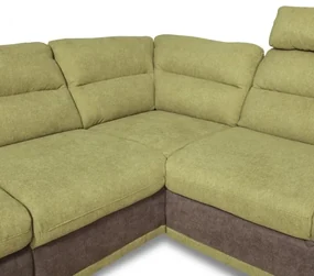 Coltar Extensibil Cu Lada Seaside, Stanga, Verde Si Gri, 264 X 88 X 217 Cm