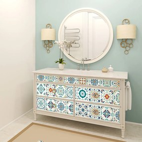 Set 60 autocolante pentru mobilă Ambiance Neo, 10 x 10 cm