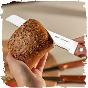 Florina Cuțit pentru pâine Wood, 20 cm