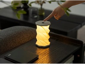 Decorațiune luminoasă albă portabilă cu USB ø 8 cm Twist – Gingko