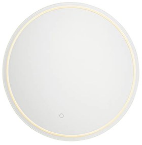 Oglinză modernă de baie 60 cm cu LED și dimmer tactil - Sebas