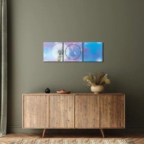 Tablou - Păpădie în vânt (cu ceas) (90x30 cm)