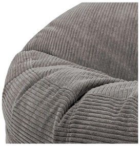 Fotoliu bean bag verde cu tapițerie din catifea reiată Roll 135 – SLOWDOWN