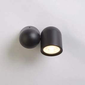 Aplica cu spot directionabil Perla, negru